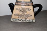 Laurel Burch Aztec Style Ceramic Tea Pot
