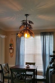 BRAND NEW Coconut tree chandelier tropical bohemian style hanging LED lights