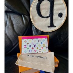 2025 Louis Vuitton Takashi Murakami Card Holder White Multicolored
