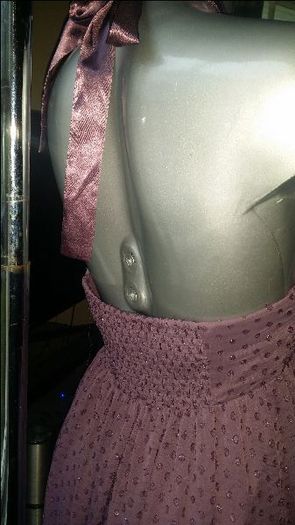 Brand new H&M Dusty pink midi halter neck flared dress size UK14 EU42 Postage included