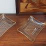 intage Retro Mid Century Modern Atomic Design Chance Brothers Fiestaware Set of Two Small Rectangular Dishes with Gilt Edging in the Very Rare Night Sky Pattern from 1957 Image 2