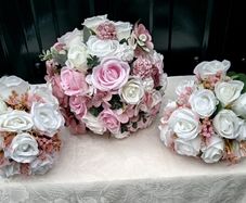Brides Bouquet and 2 Bridesmaids Bouquets