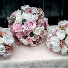 Brides Bouquet and 2 Bridesmaids Bouquets