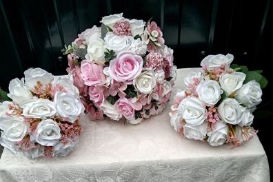 Brides Bouquet and 2 Bridesmaids Bouquets