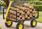 Heavy Duty Steel Garden Cart 635kg Capacity with 13 Inch Tyres