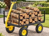 main image for ad Heavy Duty Steel Garden Cart 635kg Capacity with 13 Inch Tyres