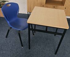 desk and chair