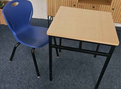 desk and chair