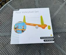 inflatable pool volleyball set