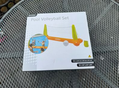 inflatable pool volleyball set