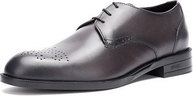 HUGO BOSS men's lace-up shoes Tayil derb brlt Derby, dark grey, EU 43, UK 9, US 10