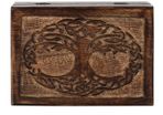 Storage Wooden Box Mythological Tree Of Life