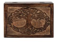 main image for ad Storage Wooden Box Mythological Tree Of Life