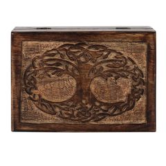 Storage Wooden Box Mythological Tree Of Life