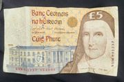 Irish 5 punt note