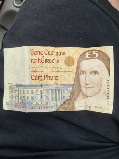 Irish 5 punt note