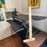 Duronic Standing Desk Converter + Monitor Arms + Anti-Fatigue Mat Image 3