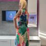 CHIFFON pleated envelope dress Image 6