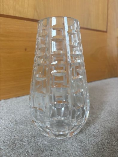 Vintage Waterford Crystal Tralee 7 inch Pear Teardrop Vase
