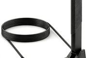 PC WiFi Antenna Tri-Band 2.4GHz 5.8GHz 6GHz 6E Antenna 12dBi HighGain Magnetic Base Omni Aerial for PC ASUS ROG Strix Gaming Motherboard Router Range Extender Booster for Wifi Wireless Network Adapter