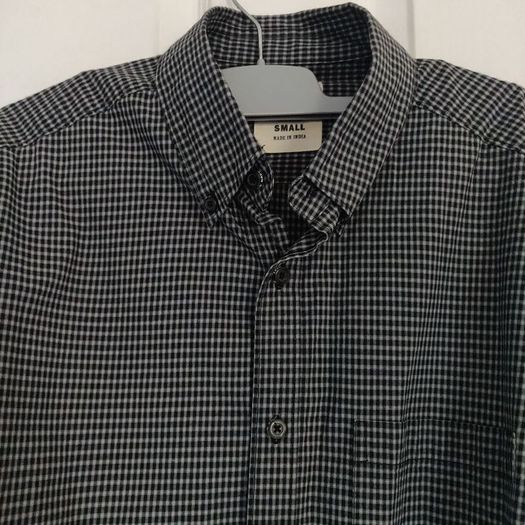 Grey/Black Men Shirt, size S