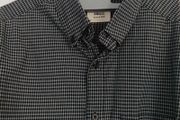 Grey/Black Men Shirt, size S