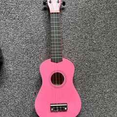 Martin Smith Pink Ukulele and Carry Bag Excellent Condition