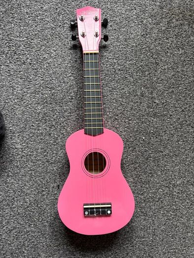 Martin Smith Pink Ukulele and Carry Bag Excellent Condition