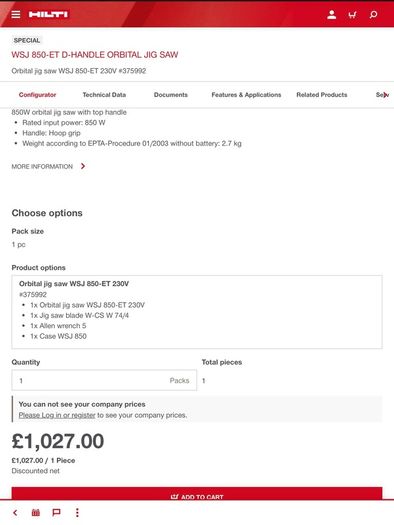 Hilti Jigsaw