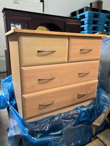 Pair of Matching 4-Drawer Bedside / Bedroom Chest of Drawers
