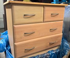 Pair of Matching 4-Drawer Bedside / Bedroom Chest of Drawers