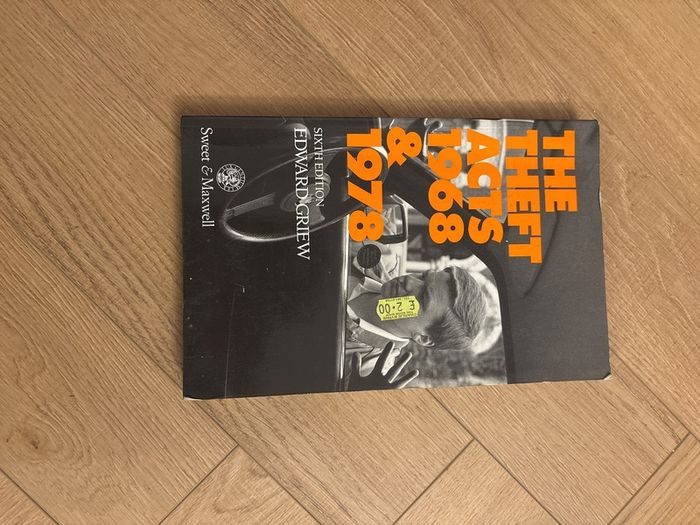 The Theft Acts 1968 and 1978, 6th Edition, Edward Griew, 1990, paperback