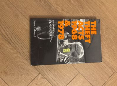 The Theft Acts 1968 and 1978, 6th Edition, Edward Griew, 1990, paperback
