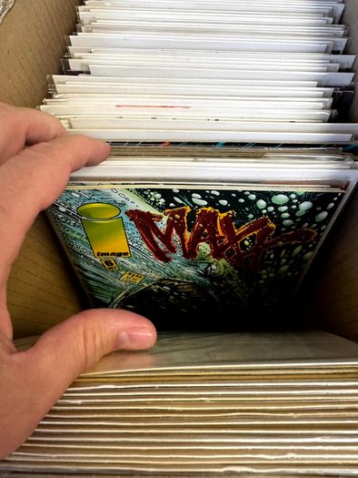 Image Long Comic Box w 275 comics for Sale