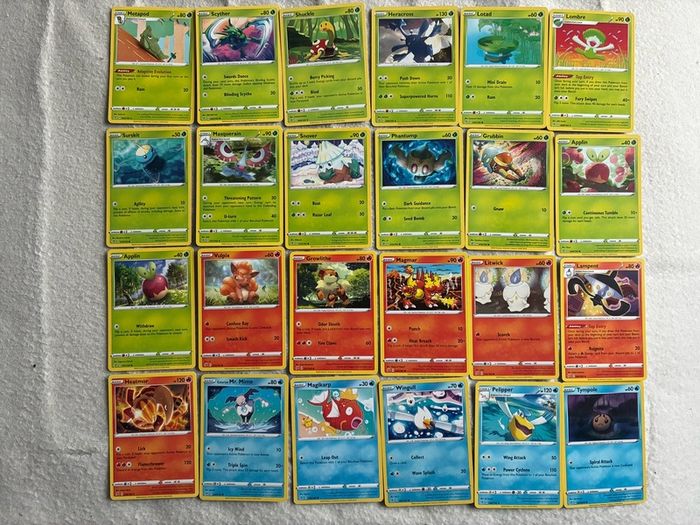 Pokemon Rebel Clash Base Set Full 101 card set Common Uncommon Trainers