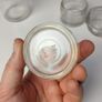 214 - Set of 5 Vintage Clear Glass Decorative Collectible Jars Ramekins Image 5