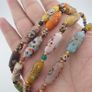 Antique Venetian Style MultiColor Face Glass Beads Necklace Image 4