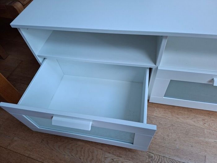 IKEA White Brimnes TV table
