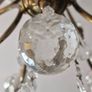 Old Brass&Cut Glass Chandelier Image 3