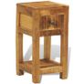 Nightstand with 1 Drawer Solid Mango Wood Image 5