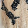 Nude/Gold & Black Lace dress Image 6