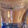 Parlane collection candle holder hand made coloured glass blue and green stem. Image 5