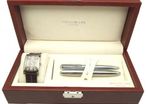 Jos Von Arx Gents Watch & Silver Plated Pen Gift Set