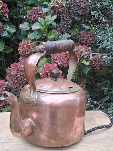 1930's Swan Copper Electric Kettle