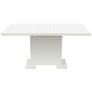 Extendable Dining Table High Gloss White Image 2
