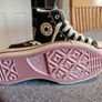 Converse Womens Chuck Taylor All Star Lift Platform Embroidered Stars Trainers Black Image 2