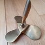 Vintage Nautical Brass Ships Propeller Desks Pen Holder ( Paper Weight  ) Image 5