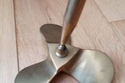Vintage Nautical Brass Ships Propeller Desks Pen Holder ( Paper Weight  )