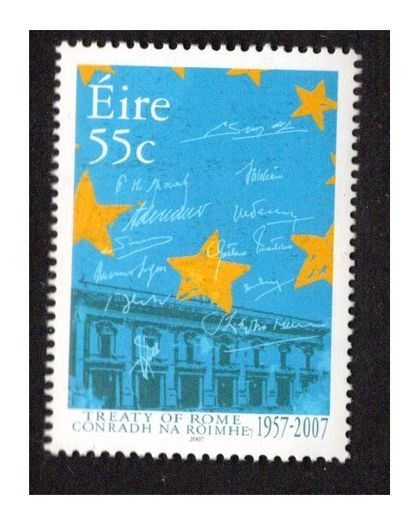 2007 Ireland 50th Anniversary of the Treaty of Rome Commemorative Stamp Mint Never Hinged (MNH)