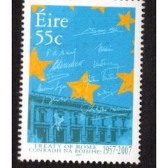 2007 Ireland 50th Anniversary of the Treaty of Rome Commemorative Stamp Mint Never Hinged (MNH)